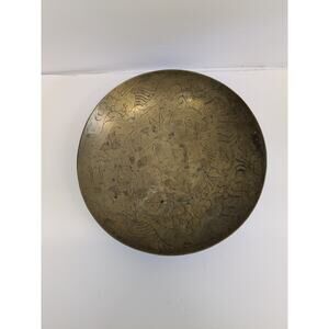 Vintage Chinese‎ engraved 12 inch bowl